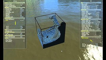 OpenCL SPH Simulation #5 (playing with mass forces)