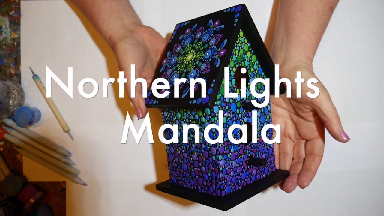 How to paint dot mandalas with Kristin Uhrig- #59 Northern Lights