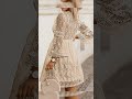 Lace V-Neck Three-Quarter Sleeve Dress
