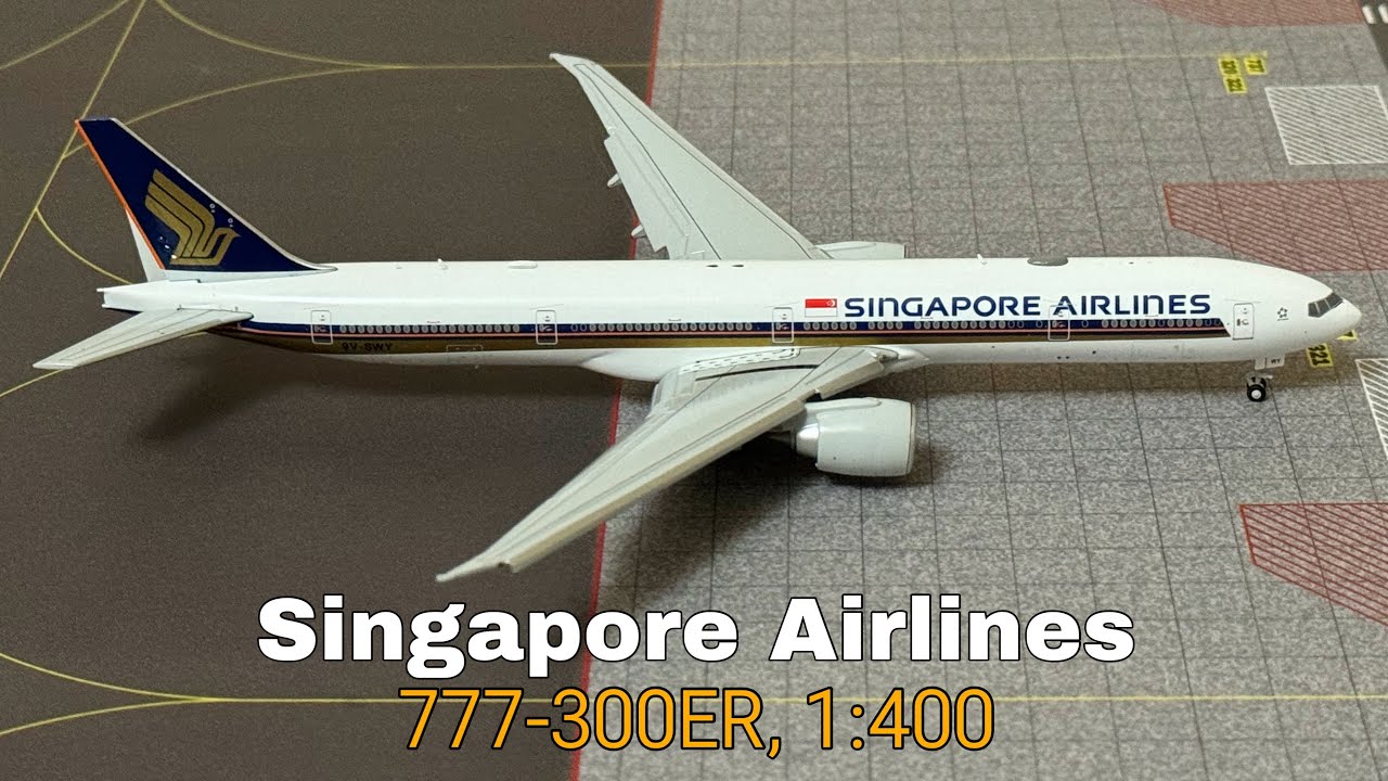UNBOXING | Singapore Airlines, 777-300ER Flaps Down by JC Wings 1