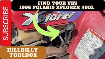 Find your Vin - 1996 Polaris Xplorer 400L 2 stroke