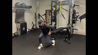Reactive Alternating Split Jumps (hands on hips)