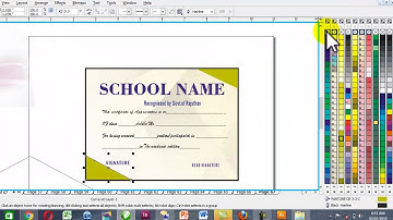 Create a Professional Certificate in CorelDRAW Coreldraw Tutoria