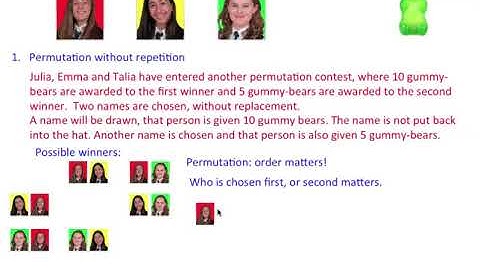 Permutations Without Replacement Notes