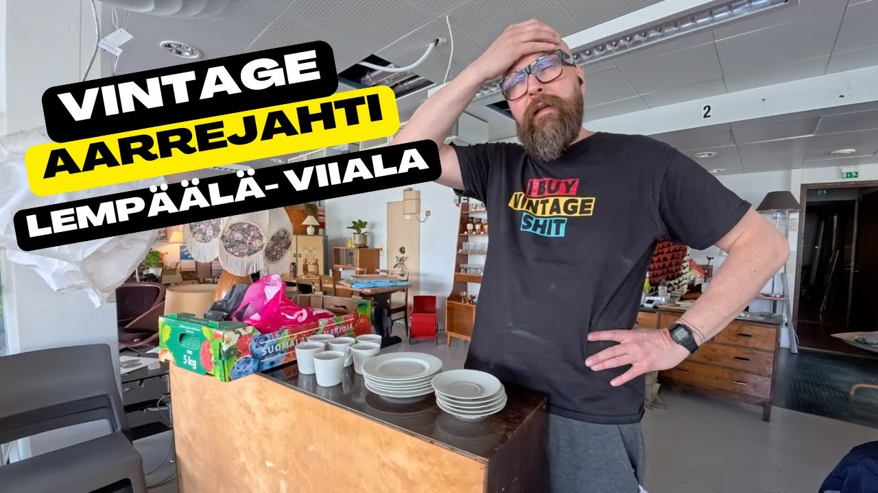 Vintage aarrejahti Lempäälä ja Viiala! Mitä aarteita löytyi?