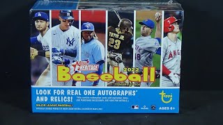 2022 Topps Heritage Baseball Blaster Box Break!