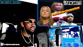 *wow* DEF JAM | GAME TO VOICE ACTOR COMPARISON *REACTION*