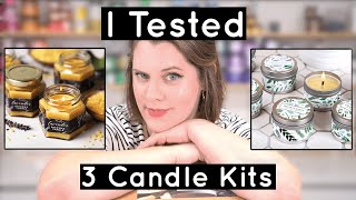 I Tried 3 Candle Kits - Soy & Beeswax - Worth the $$$ !?!? | Royalty Soaps