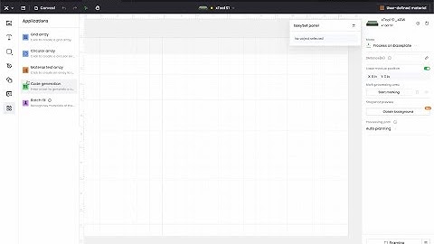 How to create a custom test grid in xTool XCS software.