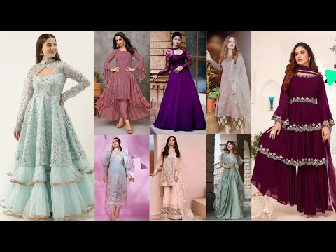 Fancy Look Sleev And Designer Gown - Daraz India