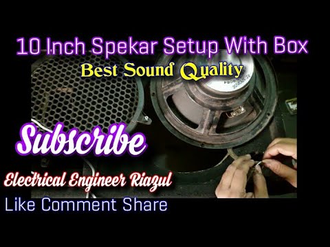 10 Inch Spekar Set Up With Box | ১০ ইঞ্চি স্পিকার বক্সের সাথে ফিটিং করা ...