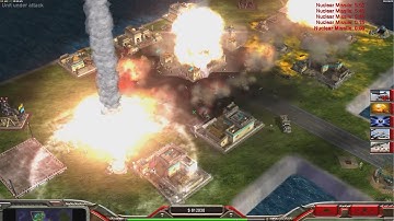 CHINA Nuke - Command & Conquer Generals Zero Hour - 1 vs 5 HARD Gameplay