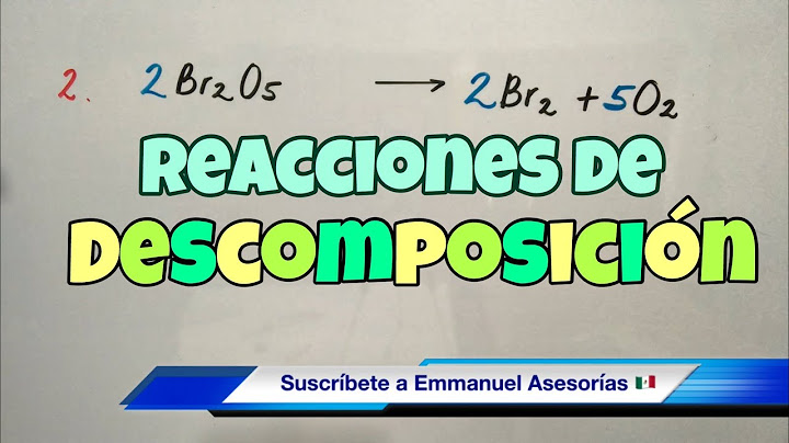 DECOMPOSITION reactions (step by step)