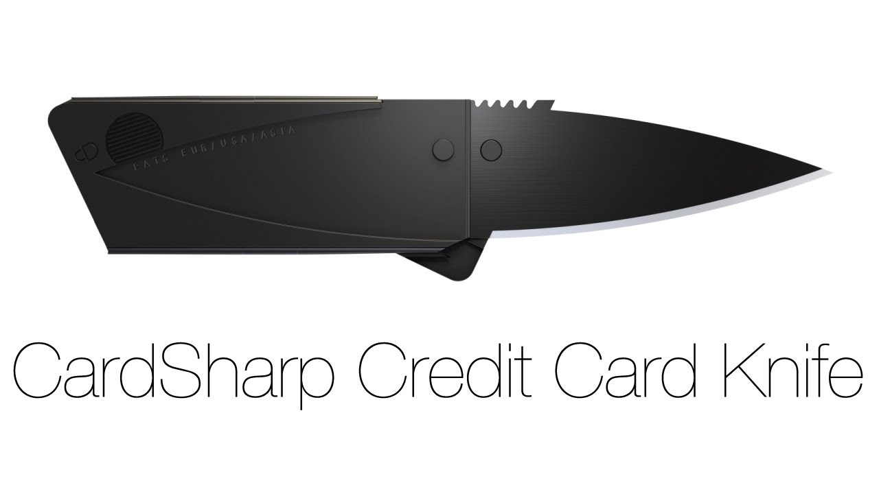 Iain Sinclair CardSharp Credit Card Knife Quick Review + Demo YouTube