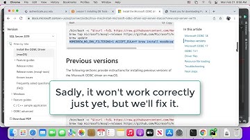 Install MSODBC MacOS