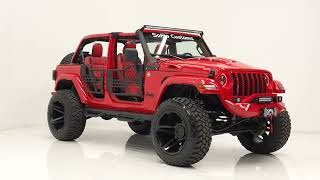 Red Wrangler Color Matched Bumper Black top