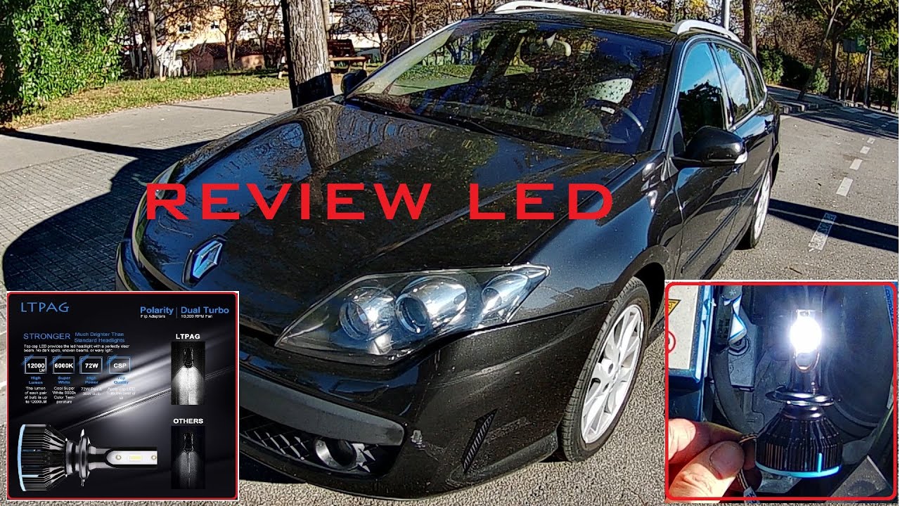 Ampoules LED RENAULT Laguna III 5 portes (BT) (BT) (10.2007 à 12.2015) - KIT LED H11 72W