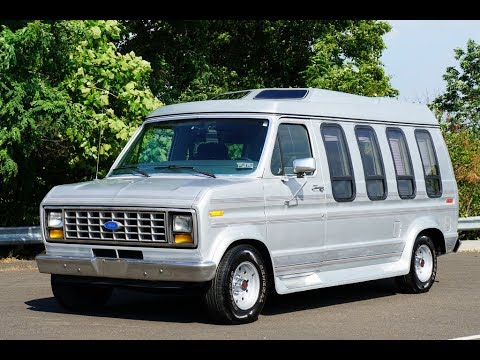 4K रिव्यू 1991 Ford E150 मार्क III हाई टॉप कन्वर्जन वैन वर्चुअल टेस्ट-ड्राइव और वॉक-अराउंड