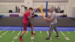 Preparation and training for speed and power of impact Boxing