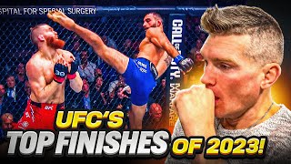 Breaking Down The UFC's BEST FINISHES Of 2023!