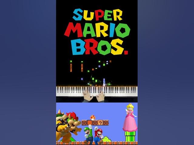 Super Mario Bros. Main Theme Piano Cover - Koji Kondo #mario #nintendo #shorts