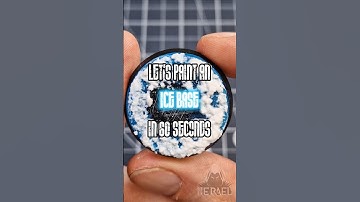 How to paint a quick and easy ice base for your Warhammer miniatures in 60 seconds