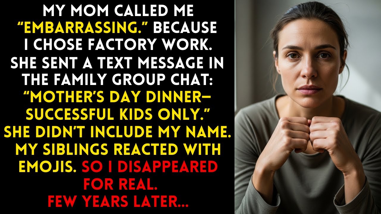 Она не хотела, чтобы я там был из-за моей карьеры. Теперь она вообще не может меня найти.