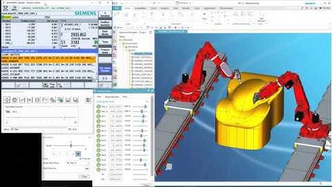 NX CAM Robotics double MABI robots Automatica 2018