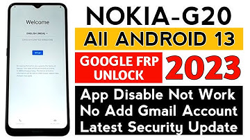 Nokia G20 Ta1365 Android 13 frp bypass (WITHOUT PC) Easy frp unlock Nokia phone.