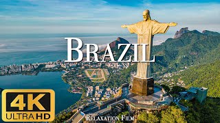 BRAZIL 4K Ultra HD (60fps)  Scenic Relaxation Film with Piano Music  4K Relaxation Film