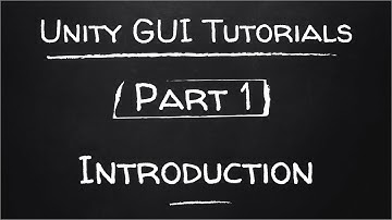 Part 1 - Introduction to game GUI systems | Unity GUI Tutorials