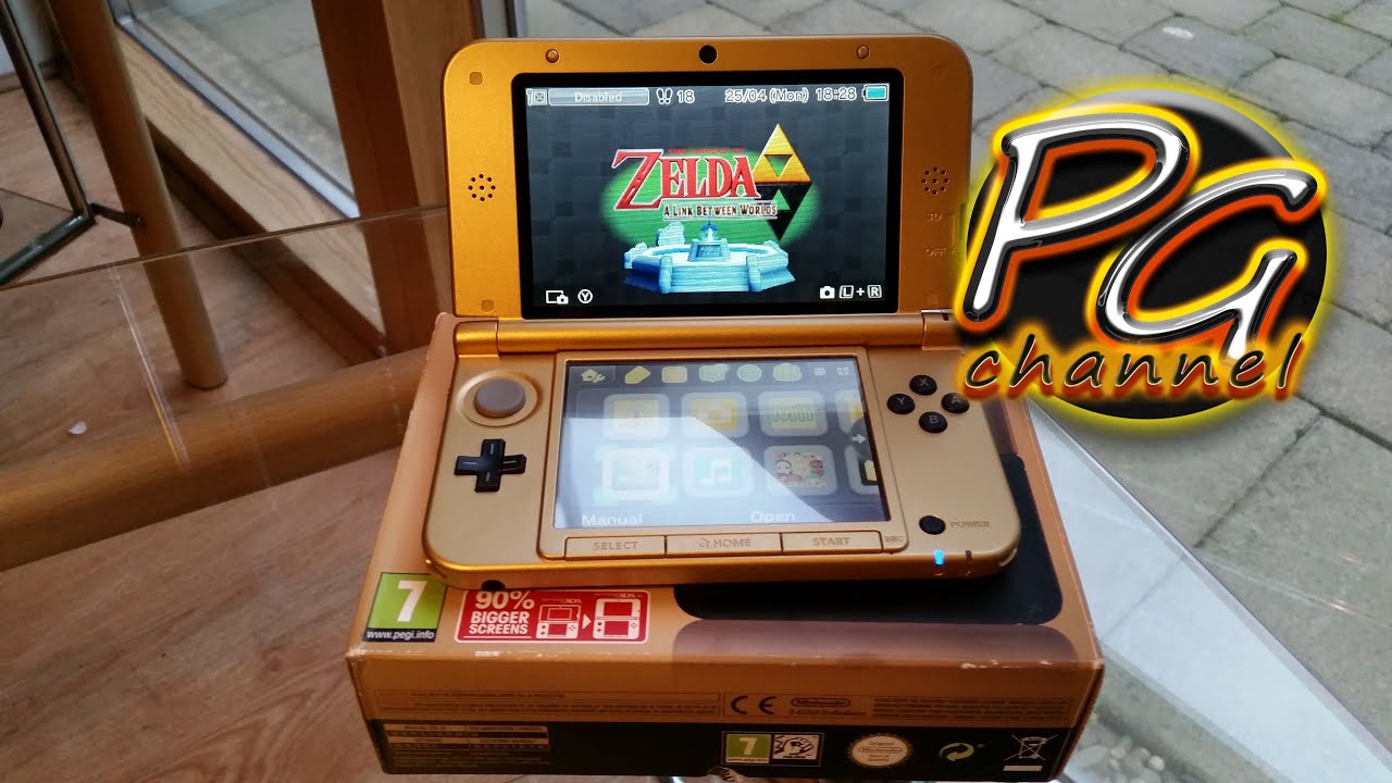 Nintendo 3DS XL gold Zelda Link Between Worlds edition YouTube