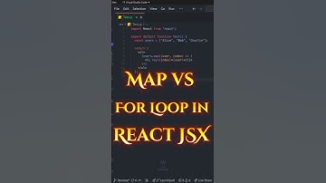 Why Use .map() Instead of for Loop in React JSX? | React Tips #reactjs #interview #coder #coding #js