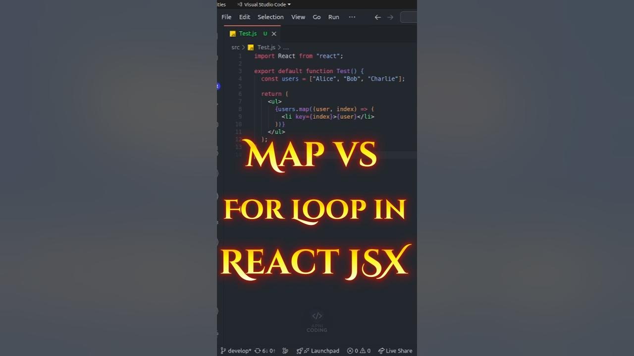 Why use map instead of for loop in react jsx react tips reactjs