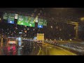 ☔️Driving on the Tokyo Metropolitan Expressway in Heavy Rain😴 for #Sleep #Work #Study