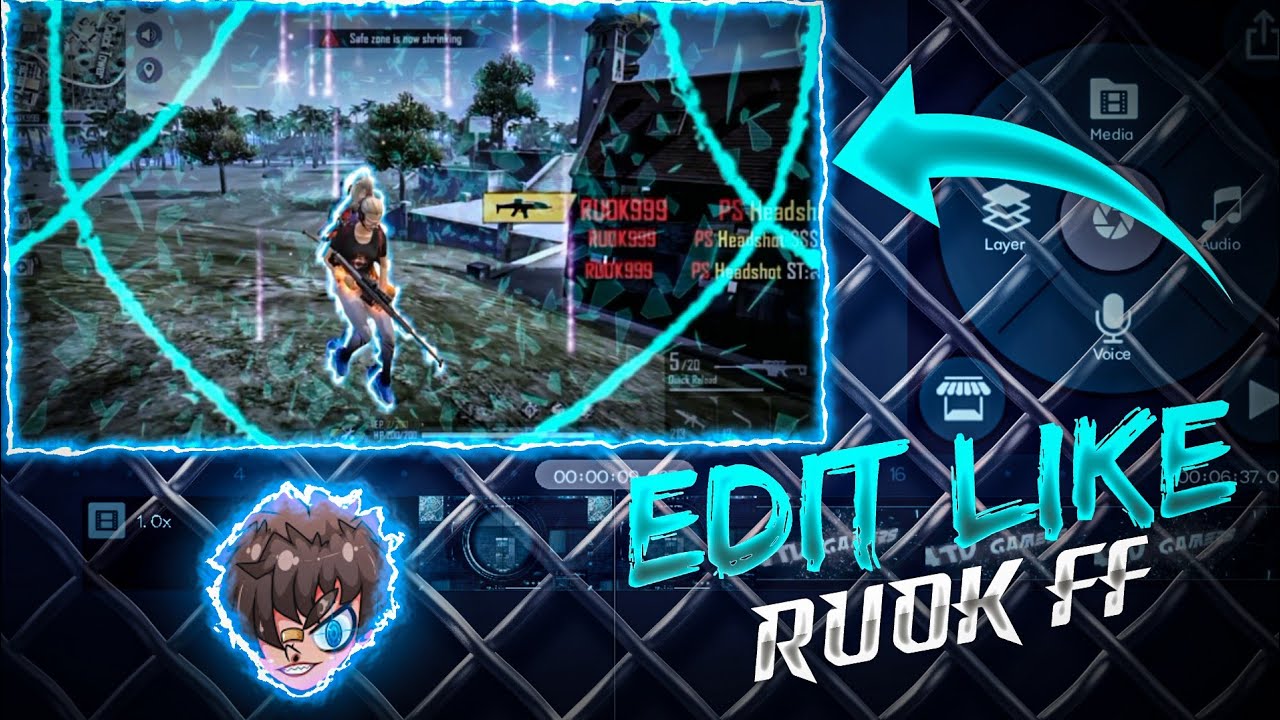 Edit Like RUOK FF || Ruok ff New Effect Editing || 4tvgamers
