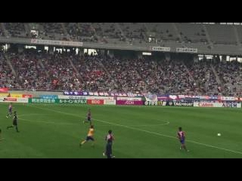 左サイドのワンツーから中島 翔哉（FC東京）がミドルシュートを決め、後半アディショナルタイムに値千金の先制点を奪う！ 【ゴール：明治安田Ｊ１ 2nd 第14節 広島vsFC東京】