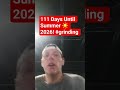 111 Days Until Summer ☀️ 2026! #grinding #nateslivetalk #summershredding #mr100lbsdown