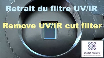 How to remove the UV/IR cut filter - Raspberry HQ camera