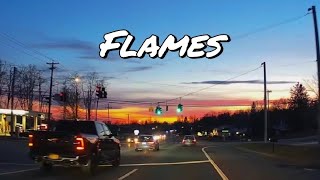 Beachfriends - Flames (Lyrics) | Road Trip Song ~ Upstate NY Sunset Drive | Given Music