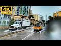 Miami Beach 4K - Driving Through Flooded Streets & Heavy Thunderstorms