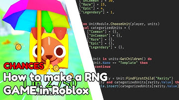 How to make a RNG GAME in Roblox