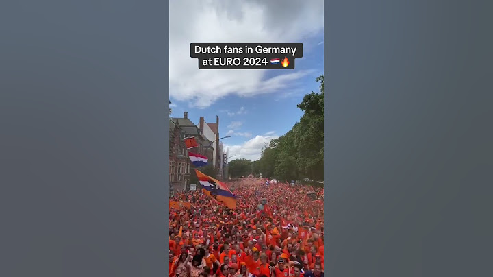 Dutch fans took over the streets of Germany at the Euros 😳 🔥 #euro2024 #euros #netherlands #vandijk