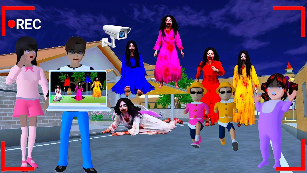 Yuta Mio Panik Cctv Merekam Pasukan Anomali KUN KUNTI Warna Warni Datang Ke Kota Sakura