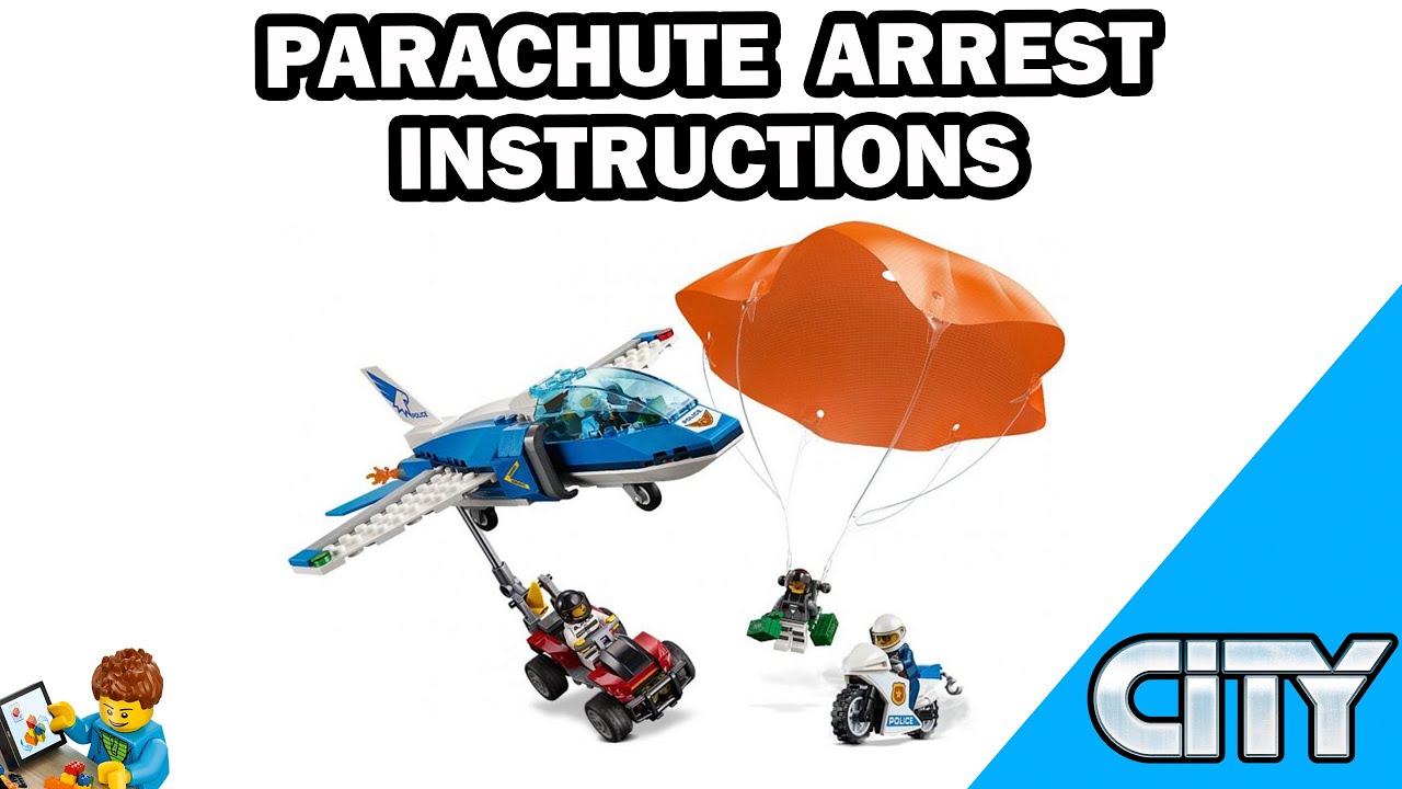 LEGO INSTRUCTIONS - Parachute Arrest - CITY - LEGO Set 60208 - YouTube