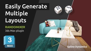Easily Generate and Visualize Different Scene Layouts | RandoMixer 3dsMax Plugin