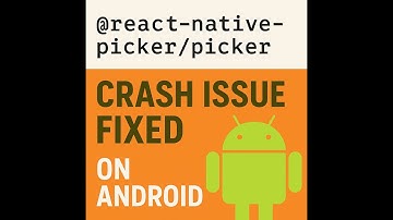react native picker crash issue on android fixed || @react-native-picker/picker crash issue fixed