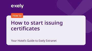 How to Start Issuing Certificates - Your Hotel