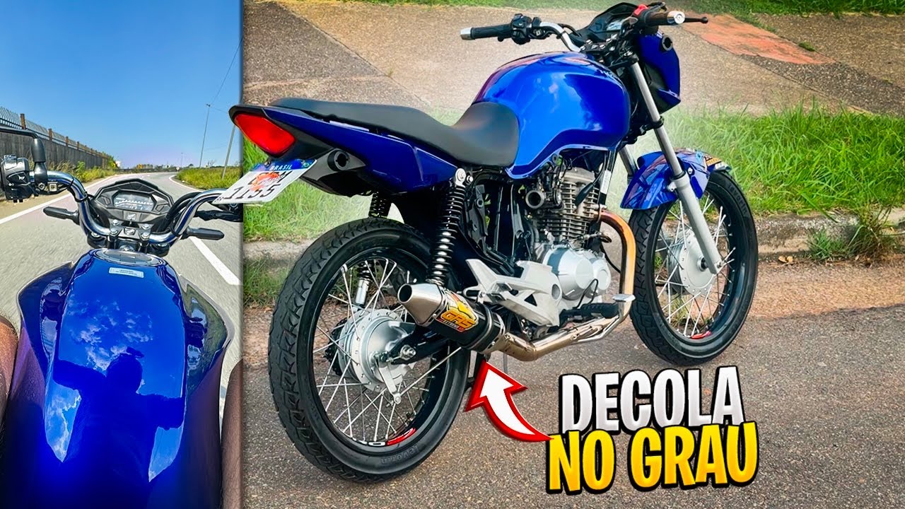 TESTEI A START 190 COM GUIDÃO DE TWISTER 250 TODA DEPENADA NA RUA