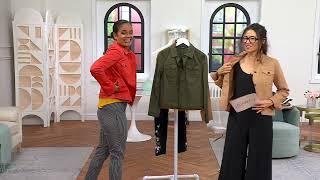 Attitudes by Renee Cotton Stretch Sateen Jacket on QVC